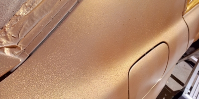 Lumps in the rubber paint